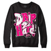 Jordan 1 Low GS “Fierce Pink” Dopeskill Sweatshirt Drip Too Hard Graphic Streetwear - Black