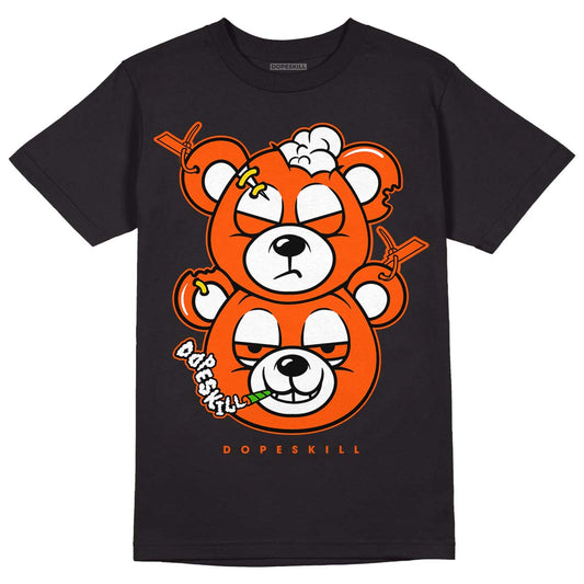 MSCHF Super Normal 2 Orange Milk DopeSkill T-Shirt New Double Bear Graphic Streetwear - Black