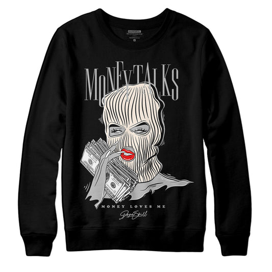 Dunk Low Cool Grey DopeSkill Sweatshirt Money Talks Graphic Streetwear - Black