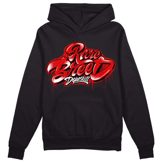 Jordan 4 Retro Red Cement DopeSkill Hoodie Sweatshirt Rare Breed Type Graphic Streetwear - Black