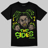 Neon Green Sneakers DopeSkill T-Shirt Two Sides Graphic Streetwear - Black