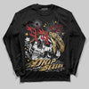 Jordan 12 Retro 'Taxi' 2025 DopeSkill Long Sleeve T-Shirt Drip Season Graphic Streetwear - Black