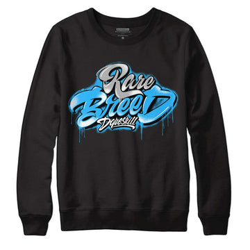 Jordan 2 Low "University Blue" DopeSkill Sweatshirt Rare Breed Type Graphic Streetwear - Black