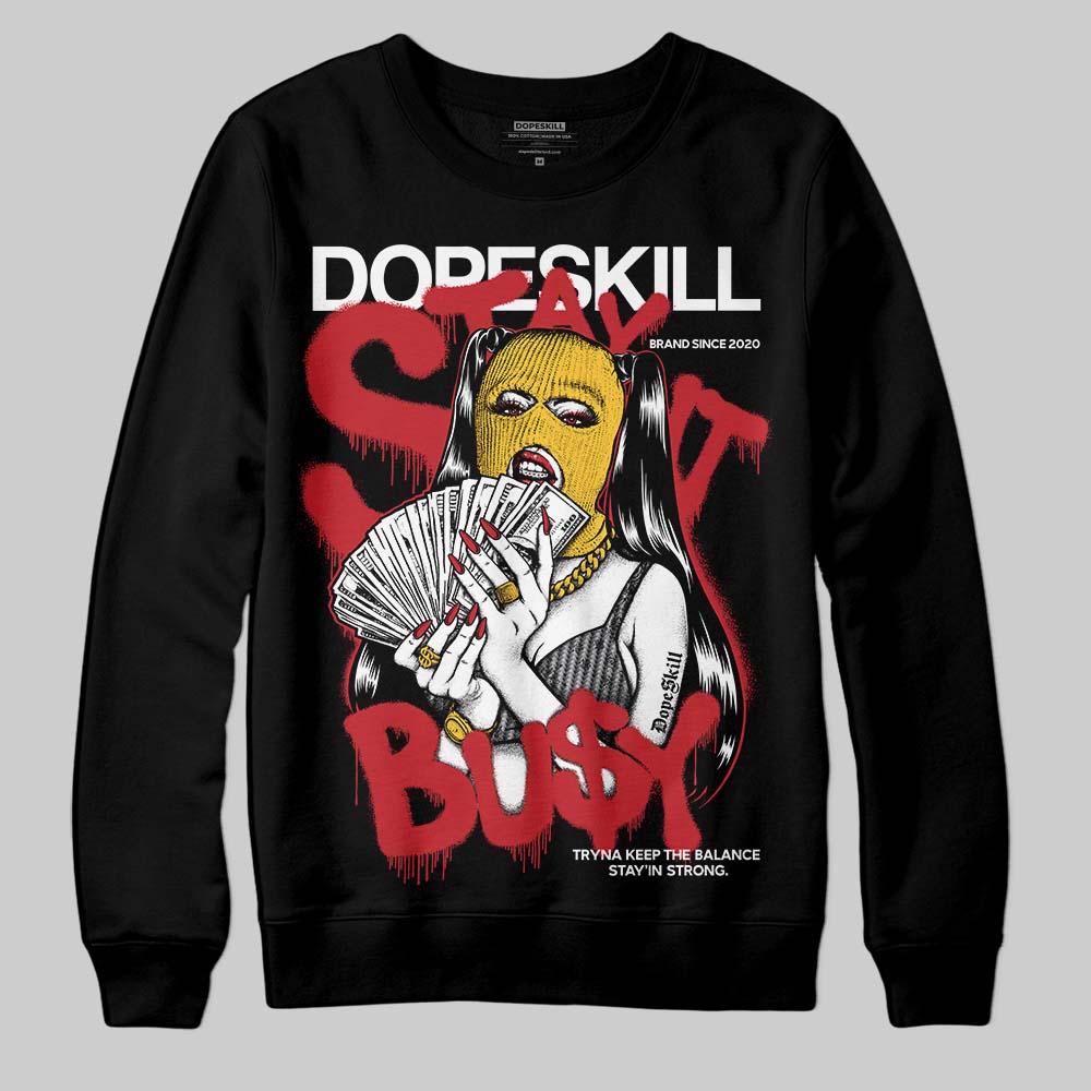 Jordan 14 Retro Ferrari (2025) DopeSkill Sweatshirt Stay It Busy Graphic Streetwear - black