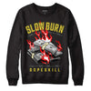 Jordan 11 Low 'Yellow Snakeskin' DopeSkill Sweatshirt Slow Burn Graphic Streetwear - Black