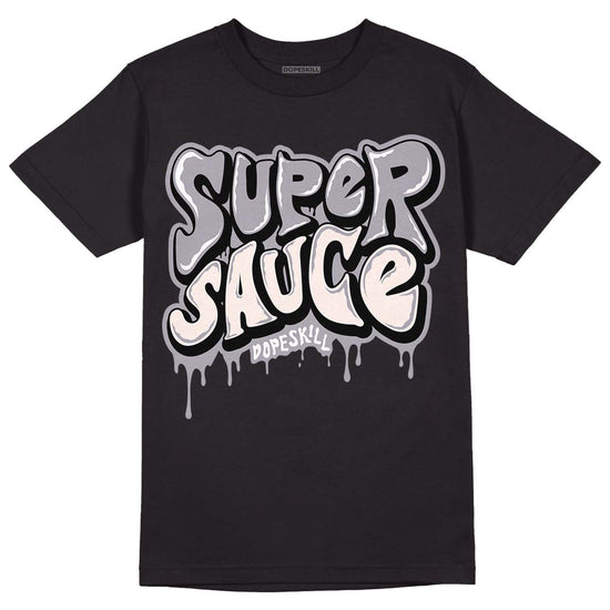 Jordan 2 Cement Grey DopeSkill T-Shirt Super Sauce Graphic Streetwear - Black