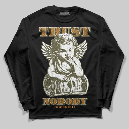 Olive Sneakers DopeSkill Long Sleeve T-Shirt Trust Nobody Graphic Streetwear - black
