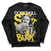 Wmns Air Jordan 11 Low 'Yellow Snakeskin' DopeSkill Long Sleeve T-Shirt Stay It Busy Graphic Streetwear - Black