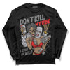 Grey Sneakers DopeSkill Long Sleeve T-Shirt Don't Kill My Vibe Graphic Streetwear - Black 