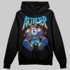 Royal Blue Sneakers DopeSkill Hoodie Sweatshirt At The Top Graphic Streetwear - Black