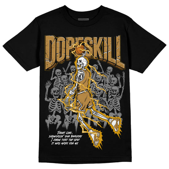 Jordan 13 Wheat 2023 DopeSkill T-Shirt Thunder Dunk Graphic Streetwear - Black 