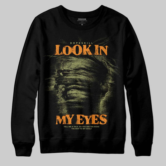 Olive Sneakers DopeSkill Sweatshirt Look In My Eyes Graphic Streetwear - black