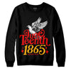 Red Sneakers DopeSkill Sweatshirt Juneteenth 1865 Graphic Streetwear - Black