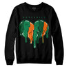 Green Sneakers DopeSkill Sweatshirt Slime Drip Heart Graphic Streetwear - Black 