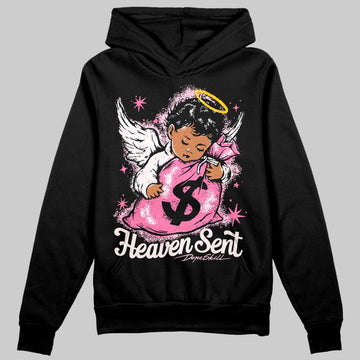 Dunk Low LX Pink Foam DopeSkill Hoodie Sweatshirt Heaven Sent Graphic Streetwear - Black