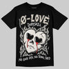 Jordan 3 Retro Pure Money DopeSkill T-Shirt Crying Heart Graphic Streetwear - Black