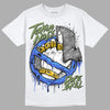 Jordan 13 Retro Black Hyper Royal DopeSkill T-Shirt Takin No L's Graphic Streetwear - White 