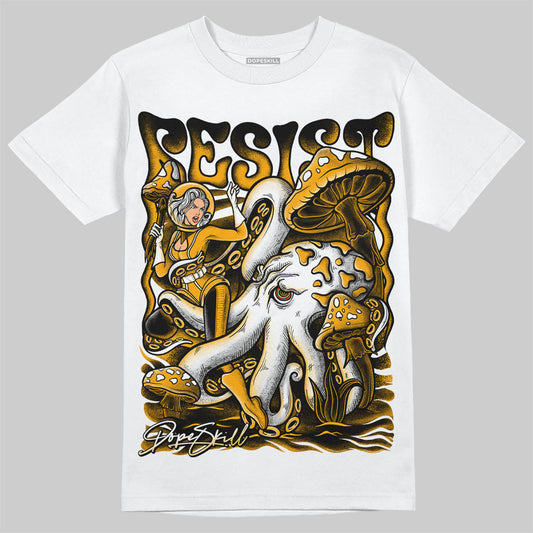 Jordan 12 Retro Black Taxi DopeSkill T-Shirt Resist Graphic Streetwear - White 