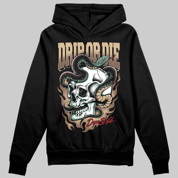 TAN Sneakers DopeSkill Hoodie Drip or Die Graphic Streetwear - Black
