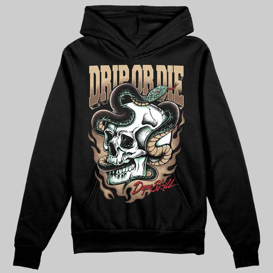TAN Sneakers DopeSkill Hoodie Drip or Die Graphic Streetwear - Black