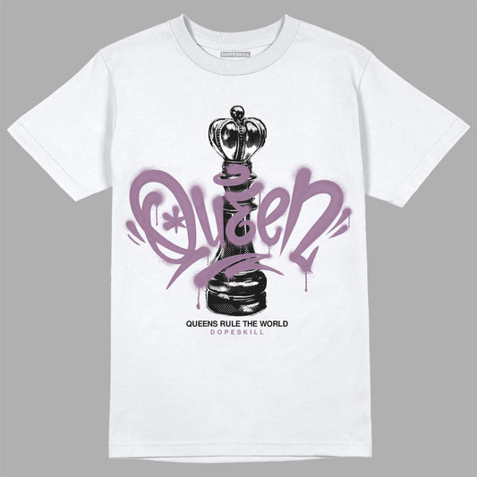 Jordan 2 “Mauve/Off-Noir” DopeSkill T-Shirt Queen Chess Graphic Streetwear - White 