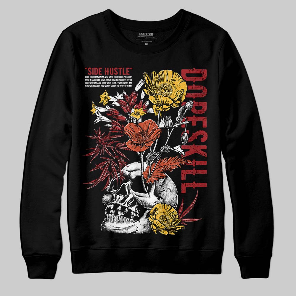 Nigel Sylvester x Air Jordan 4 ‘Brick by Brick’ DopeSkill Sweatshirt Side Hustle Graphic Streetwear - Black