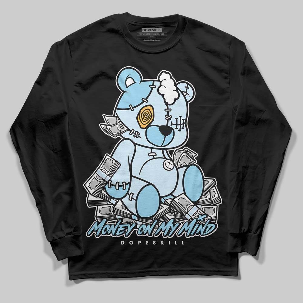 Vans Knu Stack Vintage Satin Dream Blue DopeSkill Long Sleeve T-Shirt MOMM Bear Graphic Streetwear - Black