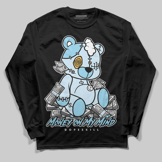 Vans Knu Stack Vintage Satin Dream Blue DopeSkill Long Sleeve T-Shirt MOMM Bear Graphic Streetwear - Black