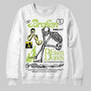 Jordan 13 Retro Bright Cactus DopeSkill Sweatshirt Broken Bones Graphic Streetwear - White 