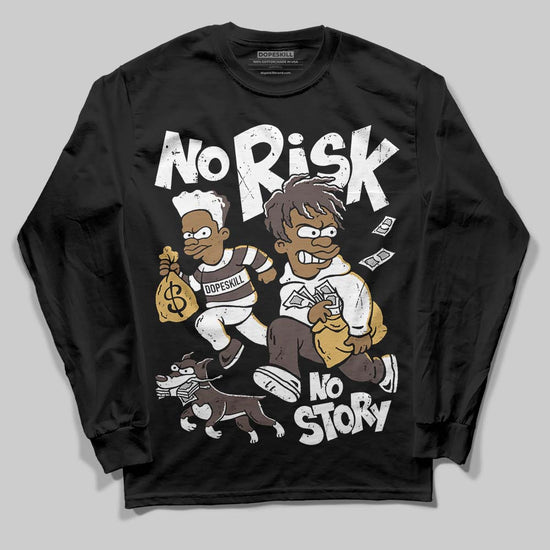 Adidas Samba OG C ‘Black Gum’ DopeSkill Long Sleeve T-Shirt No Risk No Story Graphic Streetwear - black