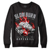 Jordan 2 Retro "Black Cement" DopeSkill Sweatshirt Slow Burn Graphic Streetwear - Black