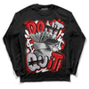 Jordan 4 Retro Red Cement DopeSkill Long Sleeve T-Shirt Don't Quit Graphic Streetwear - Black