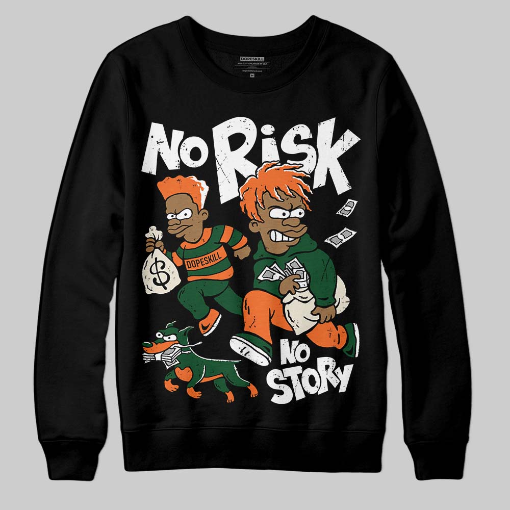 SoleFly x Air Jordan 3 “Fruits Of Our Labor” DopeSkill Sweatshirt No Risk No Story Graphic Streetwear - Black