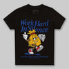 Royal Blue Sneakers DopeSkill Toddler Kids T-shirt Work Hard In Silence Graphic Streetwear - black