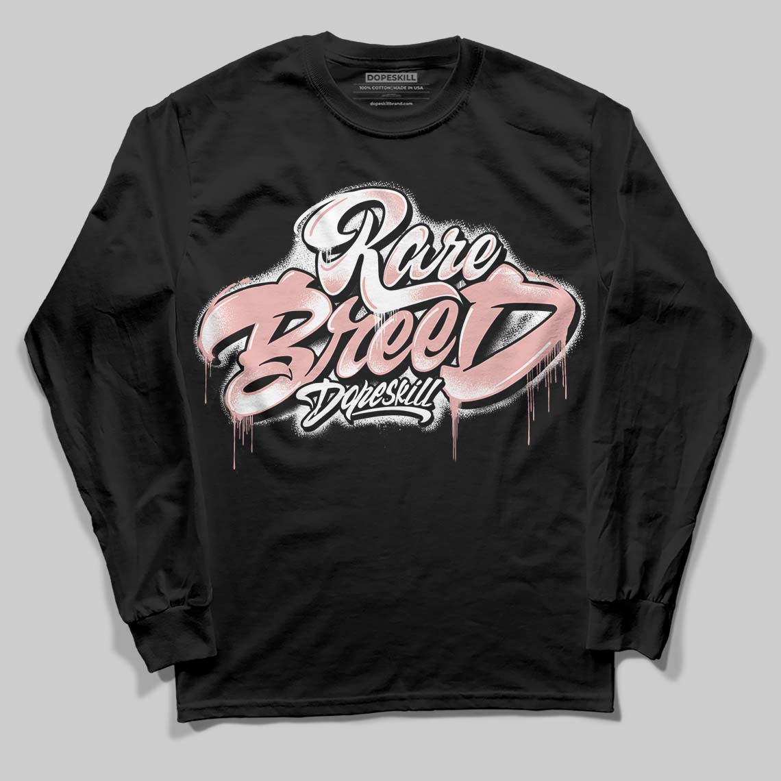 Jordan 1 Low OG “Rust Pink” DopeSkill Long Sleeve T-Shirt Rare Breed Type Graphic Streetwear - Black