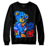 Royal Blue Sneakers DopeSkill Sweatshirt Broken Heart Graphic Streetwear - Black