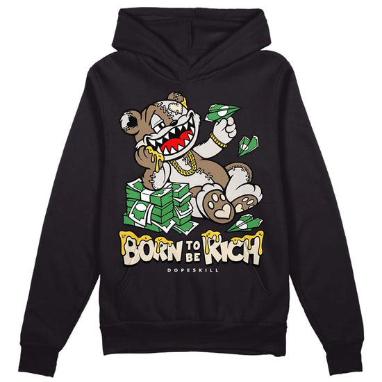 Jordan 5 SE “Sail” DopeSkill Hoodie Sweatshirt Born To Be Rich Graphic Streetwear - Black