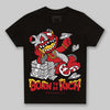 Jordan 14 Retro Ferrari (2025) DopeSkill Toddler Kids T-shirt Born To Be Rich Graphic Streetwear - Black