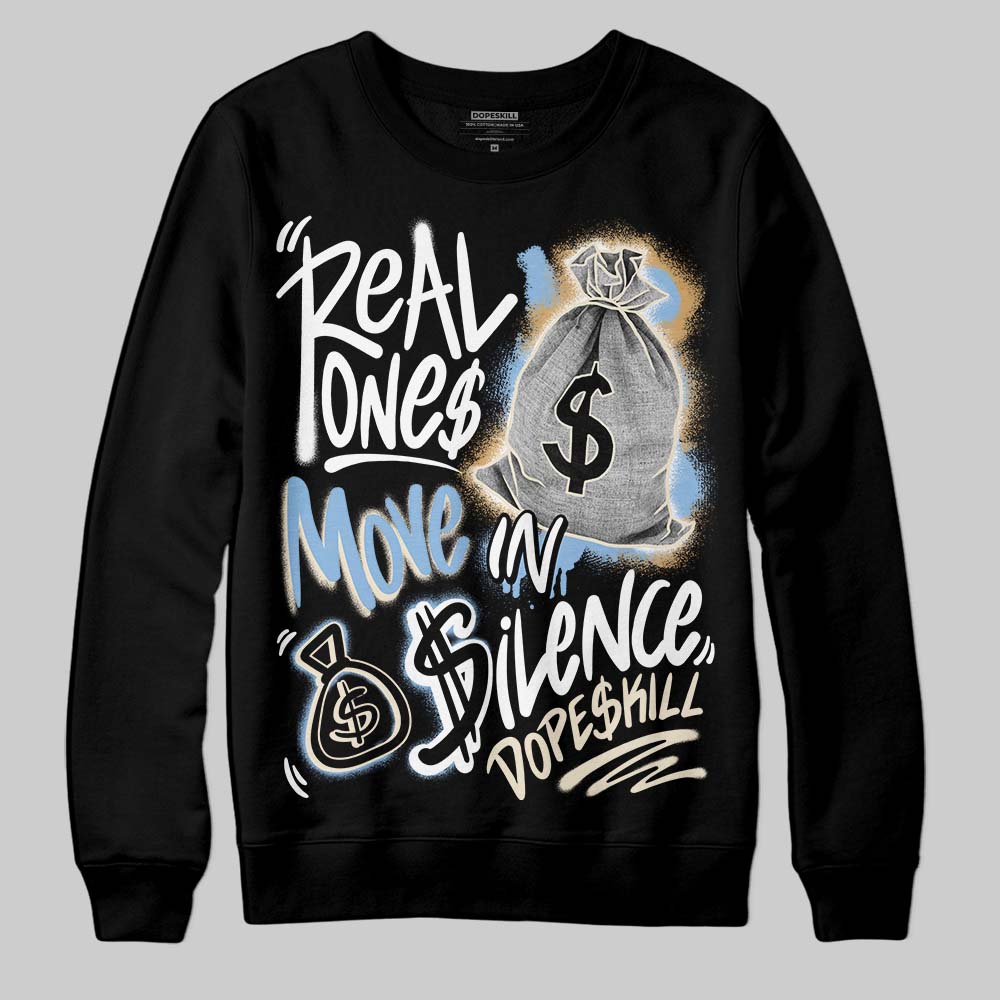 Nike Air Diamond Turf Must Be the Money DopeSkill Sweatshirt Real Ones Move In Silence Graphic Streetwear - Black
