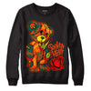 Dunk Low Team Dark Green Orange DopeSkill Sweatshirt Broken Heart Graphic Streetwear - Black