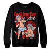 Jordan 11 Retro Cherry DopeSkill Sweatshirt Looking For Love Graphic Streetwear - Black