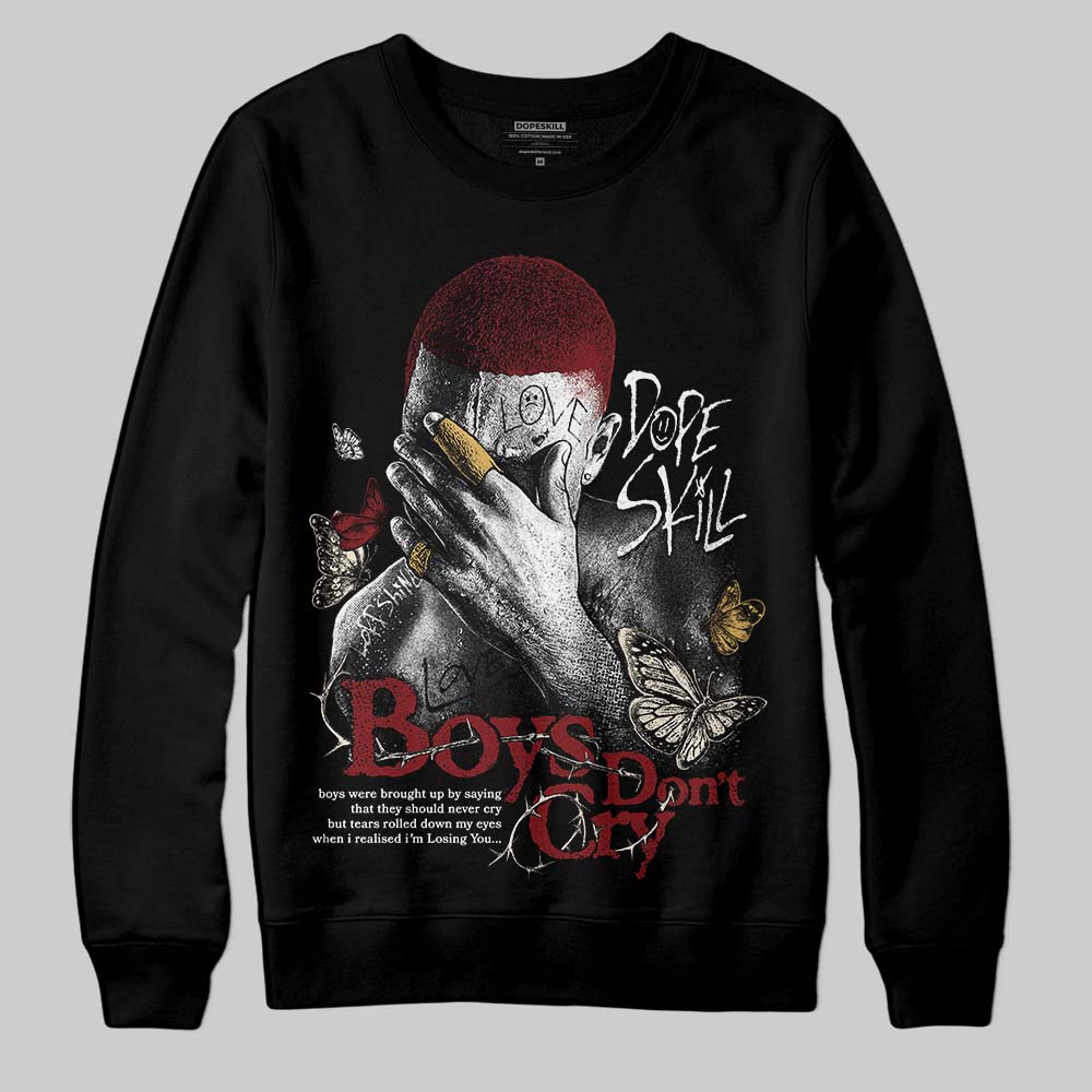 Dunk Low SE Sisterhood Sail Team Red W DopeSkill Sweatshirt Boys Don't Cry Graphic Streetwear - Black