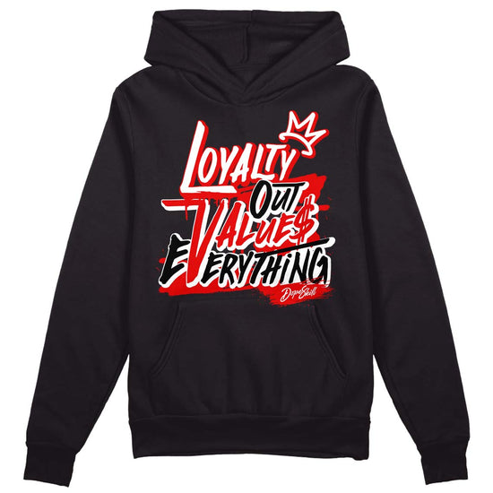 Jordan 4 Retro Red Cement DopeSkill Hoodie Sweatshirt LOVE Graphic Streetwear - Black