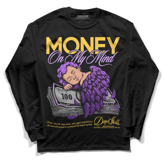 Jordan 12 “Field Purple” DopeSkill Long Sleeve T-Shirt MOMM Graphic Streetwear - Black