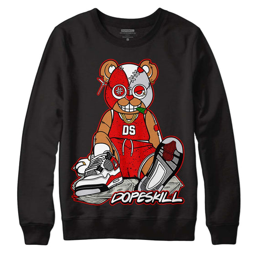 Jordan 4 Retro Red Cement DopeSkill Sweatshirt Greatest Graphic Streetwear - Black