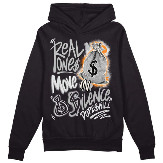 Dunk Low Cool Grey DopeSkill Hoodie Sweatshirt Real Ones Move In Silence Graphic Streetwear - White 