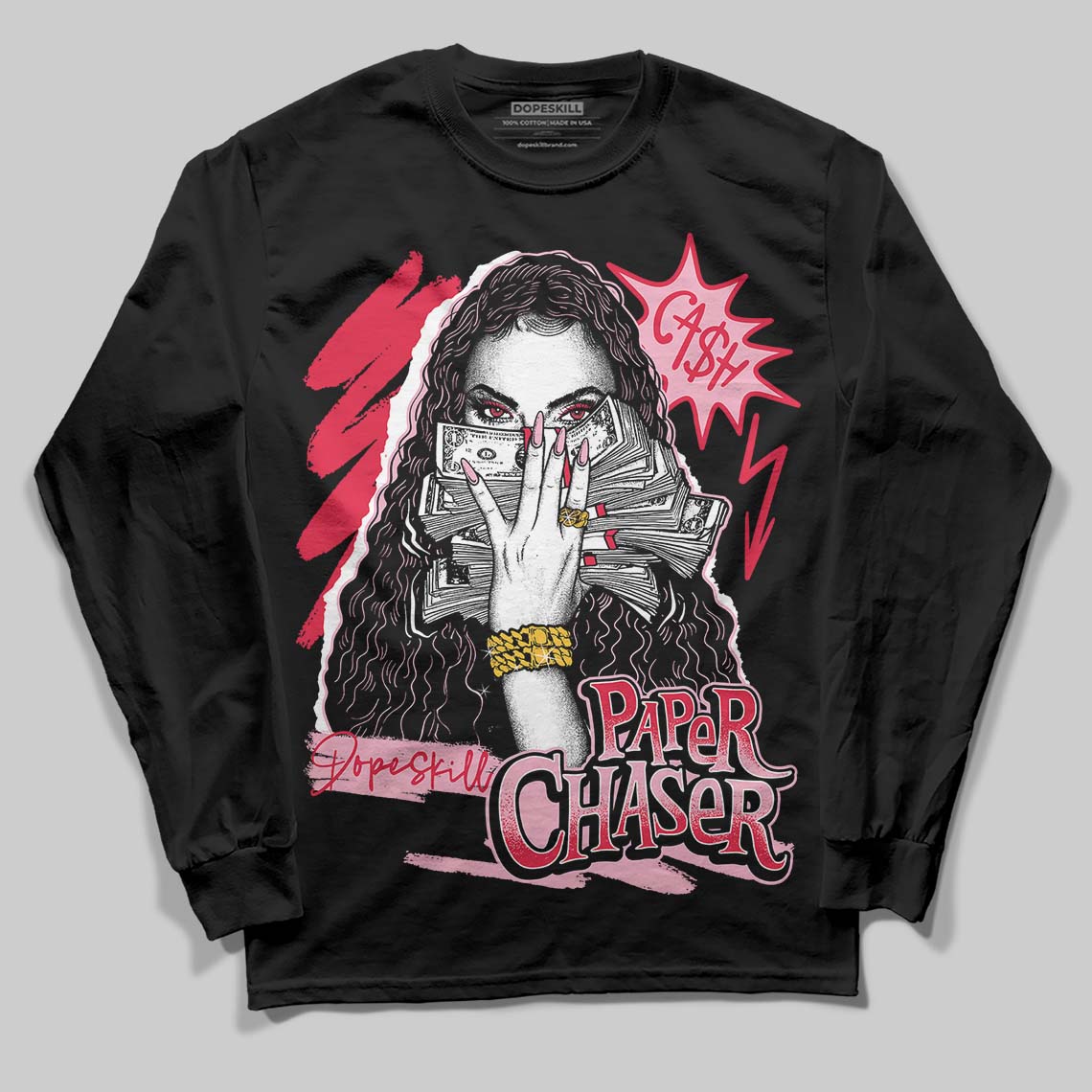 Dunk Low Valentine's Day (2026) DopeSkill Long Sleeve T-Shirt NPC Graphic Streetwear - Black