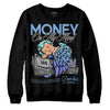 University Blue Sneakers DopeSkill Sweatshirt MOMM Graphic Streetwear - Black