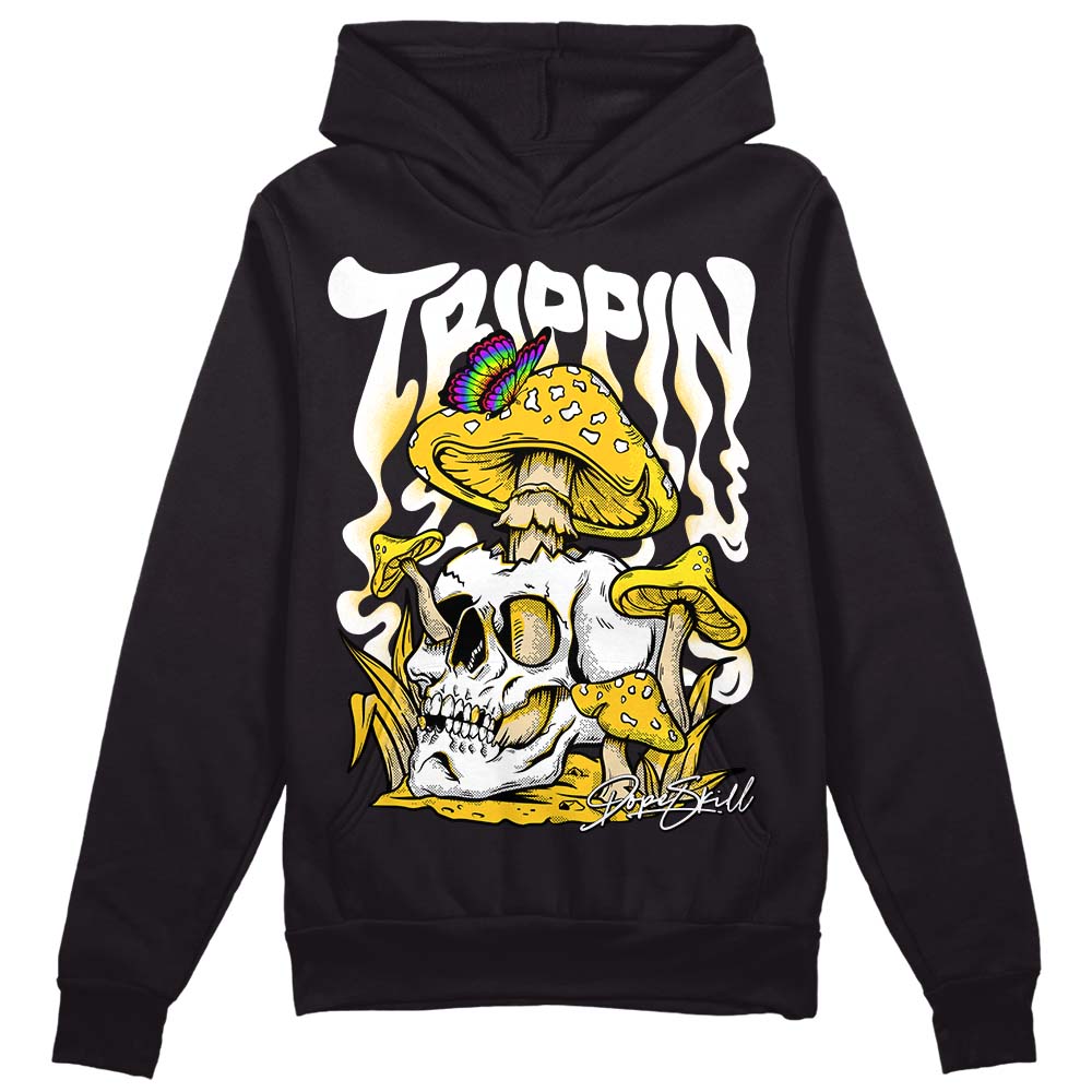 Jordan 4 Retro “Vivid Sulfur” DopeSkill Hoodie Sweatshirt Trippin Graphic Streetwear - Black