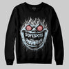 Grey Sneakers DopeSkill Sweatshirt Hellfire Graphic Streetwear - Black